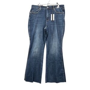 Judy Blue Flare Fit Jeans Womens Size 20W Dark Blue Tummy Control Stretch NEW